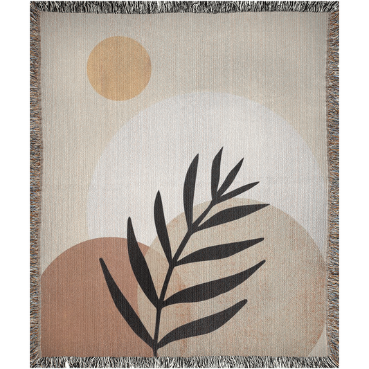 Golden Fields of Dreams  -100% Cotton Jacquard Woven Throw Blanket