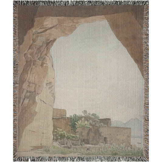 Ancient Petrathrows  -100% Cotton Jacquard Woven Throw Blanket