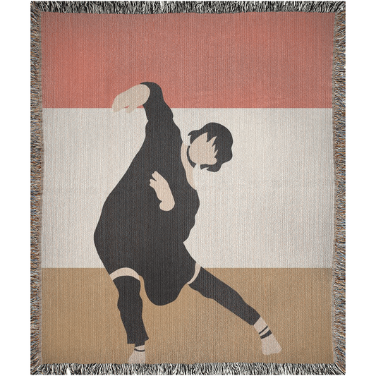 Dance To Your Rhythms  -100% Cotton Jacquard Woven Throw Blanket